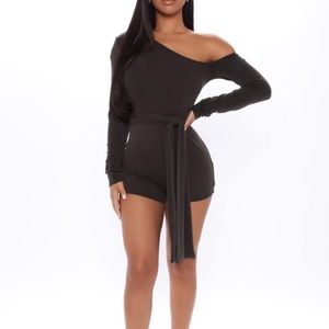 Fashion nova black romper